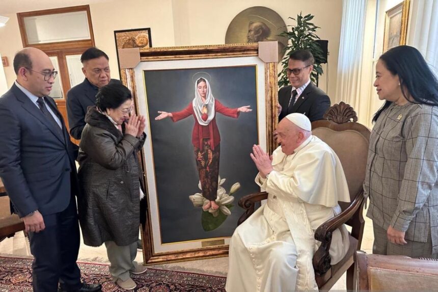 Megawati Soekarnoputri Bahas Isu Pemanasan Global dengan Paus Fransiskus 1
