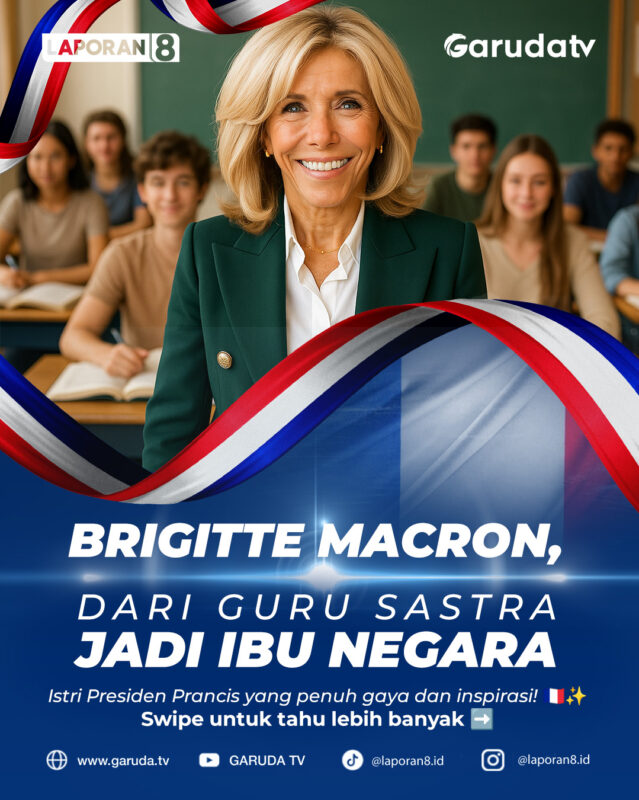 Perjalanan Brigitte Macron, Dari Guru Sastra Menjadi Ibu Negara