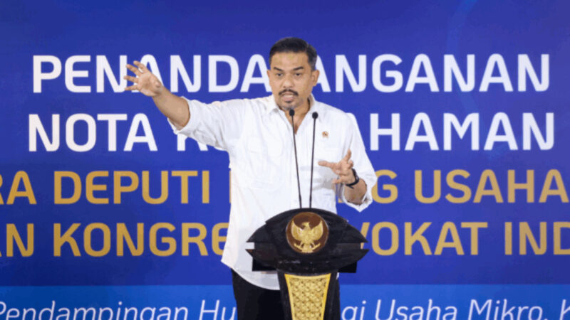 Pemerintah Gandeng Kongres Advokat Indonesia untuk Perkuat Perlindungan Hukum UMKM