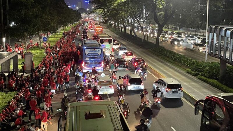Kemacetan Mengular di Sekitar GBK Jelang Duel Sengit Timnas Indonesia vs China