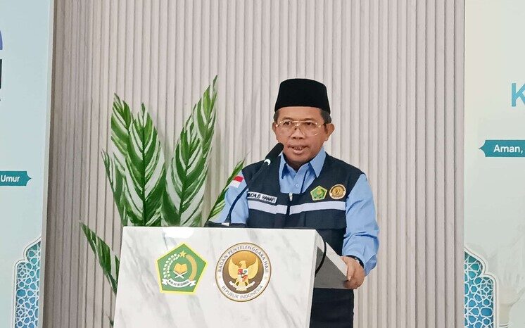 Ketua PPIH Arab Saudi, Muchlis Hanafi, umumkan pembatalan skema tanazul haji 2025 demi keselamatan jemaah.