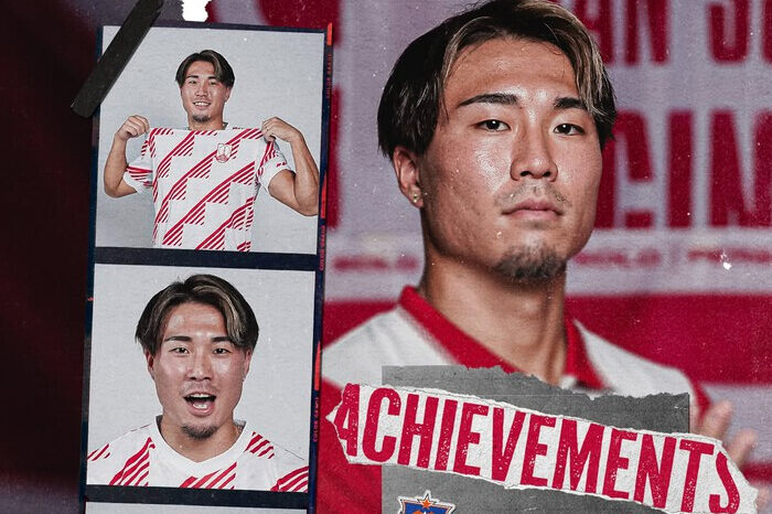Kodai Tanaka saat diperkenalkan sebagai pemain asing pertama Persis Solo untuk Liga 1 2025/2026.