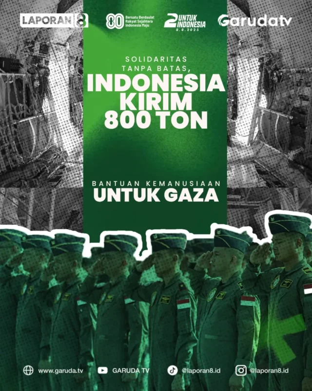 Solidaritas Tanpa Batas, Indonesia Kirim 800 Ton Bantuan Kemanusiaan untuk Gaza