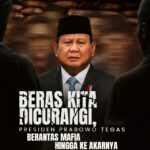 Beras Kita Dicurangi, Presiden Prabowo Tegas Berantas Mafia Beras Sampai ke Akarnya