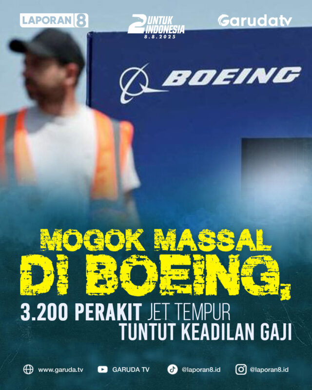 Mogok Masal di Boeing, 3200 Perakit Jet Tempur Tuntut Keadilan Gaji