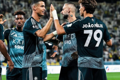 Joao Felix hat-trick, Cristiano Ronaldo tambah gol, Al Nassr hancurkan Al Taawoun 5-0 di laga pembuka Liga Arab Saudi 2025/26.