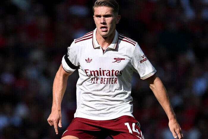 Viktor Gyokeres saat debut mengecewakan saat Arsenal menang tipis 1-0 atas Manchester United di Old Trafford.(Foto: @arsenal)